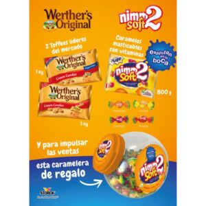 LOTE WERTHER + CARAMELERA NIMM2 S/C