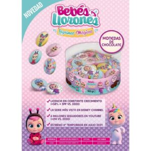 MONEDAS CHOCO CRY BABIES 237U/ 1K-LACASA