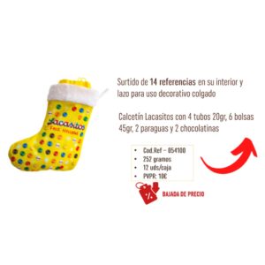 LACASITOS CALCETIN NAVIDAD 252GR 1U/-LAC