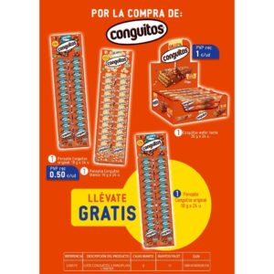 LOTE CONGUITO 3 PANOPLIAS+WAFER -LACASA-
