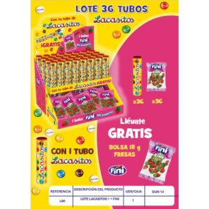 LOTE TUBOS + FINI FRESAS BOLSITAS S/C