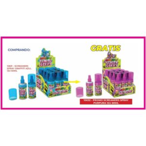 SCREAMERS SPRAY GRAFFITI AZUL 12U 60ML