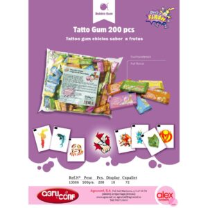CHICLE TATTO 200U/-AGRUCONF-