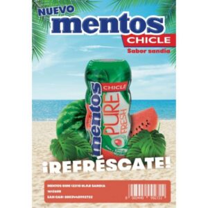 MENTOS GUM SANDIA BOTE 10U/ -C.CHUPS-