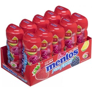 MENTOS GUM FRUTAS BOTE 10U/ -C.CHUPS-