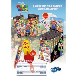 LAPIZ CARAMELO + LOLLIPOP 12U/-COOL CAND