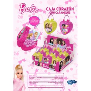 CORAZON CON CARAMELOS BARBIE 12U/-COOL C