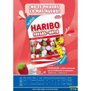 FRESAS CON NATA 18U 100G -HARIBO