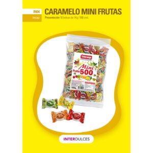 CARAMELO MINI FRUTAS 1K 500U -INTER DULC