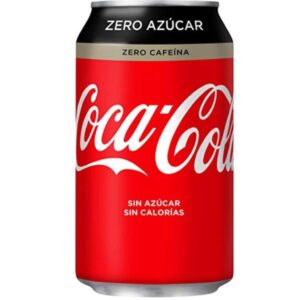 COCA COLA LATA ZERO ZERO SIN CAFEINA 33C