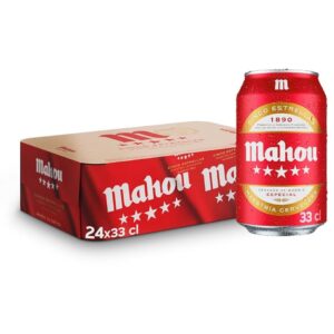 MAHOU 5 ESTRELLAS 33CL 24U