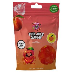 GUMMY PELABLE MELOCOTON 80GRS 12U