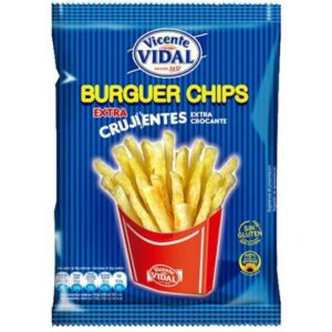 PATATA BURGUER CHIPS 8U/ 95G -V.VIDAL-