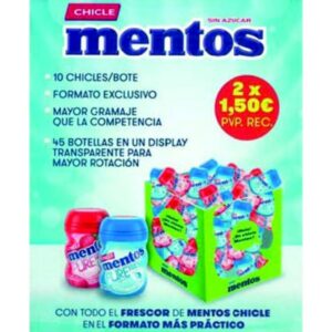 MENTOS GUM NANO BOTE 2*1,5 45U.********