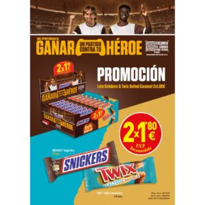 LOTE SNICKERS TWIX SALTED CAR 2*1,8 48U