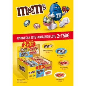 LOTE M&M´S & TWIX 2*1,5 73 U.- MAR´S –