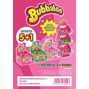 LOTE BUBBALOO 5+1 -C.CHUPS-