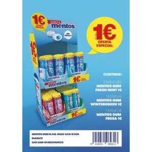 LOTE MENTOS GUM 1 4X10-C.CHUPS-