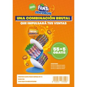 LOTE ESPIGA MENTOS FANTA PACK 55+5 -C.CH