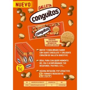 LOTE CONGUITOS GALLETA LECHE 14U 50G