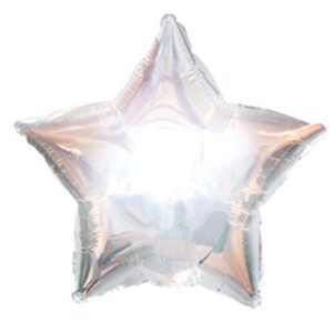 GLOBOS FOIL 18″ ESTRELLA PLATA 1U/-G.FES