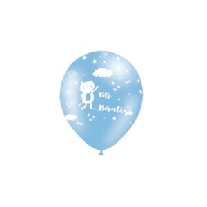 GLOBOS MI BAUTIZO AZUL 8U/-H.GLOBOS