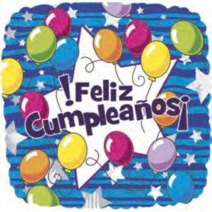 GLOBOS FOIL FELIZ CUMPLEAÑOS 1U/7533-FES