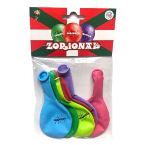 GLOBOS ZORIONAK 25CM 6U/ -G.FESTIVAL-