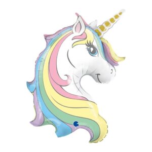 GLOBOS FOIL UNICORNIO ARCOIRIS 39″1U/-H.