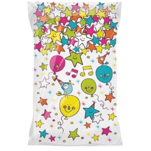 BOLSAS RECTANGULAR ESTRELLITAS 20*30 100