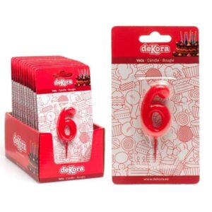 VELAS Nº6 1U/ -DEKORA-