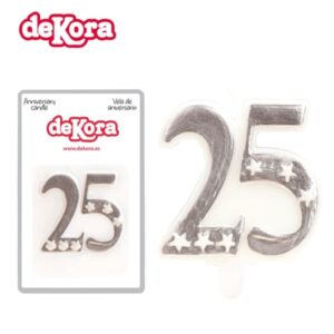 VELAS 25 ANIVERSARIO 1U/ -DEKORA-