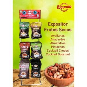 EXPOSITOR FRUTOS SECOS GANCHOS -FACUNDO-